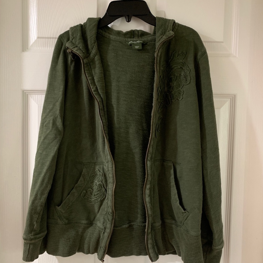 Eddie Bauer Olive Green Hoodie